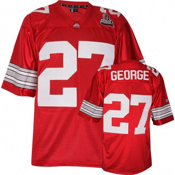 Ohio State Buckeyes Youth NCAA Eddie George #27 Red College Football Jersey OUN8549DQ